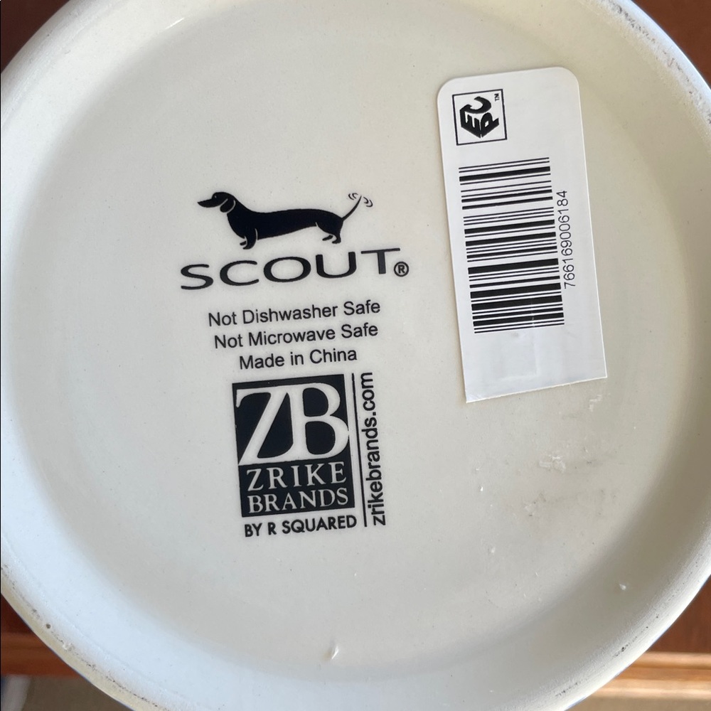 SCOUT 
Flow Rida Ceramic Pet Treat Canister with Scouts brand dachshund - Picture 8 of 8